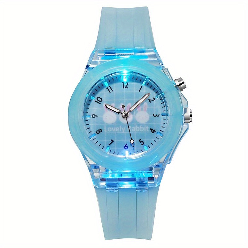 Glow Rabbit Kids Watch with Silicone Strap