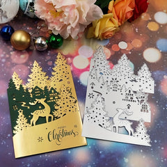 Christmas Tree House Deer Metal Cutting Dies for DIY Greeting Card Scrapbooking