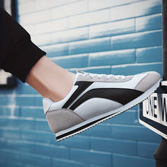 Women's Lace Up Running Shoes Comfortable Flat Shoes Breathable Athletic Sneaker