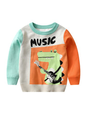 Boys Dinosaur Knitted Sweater