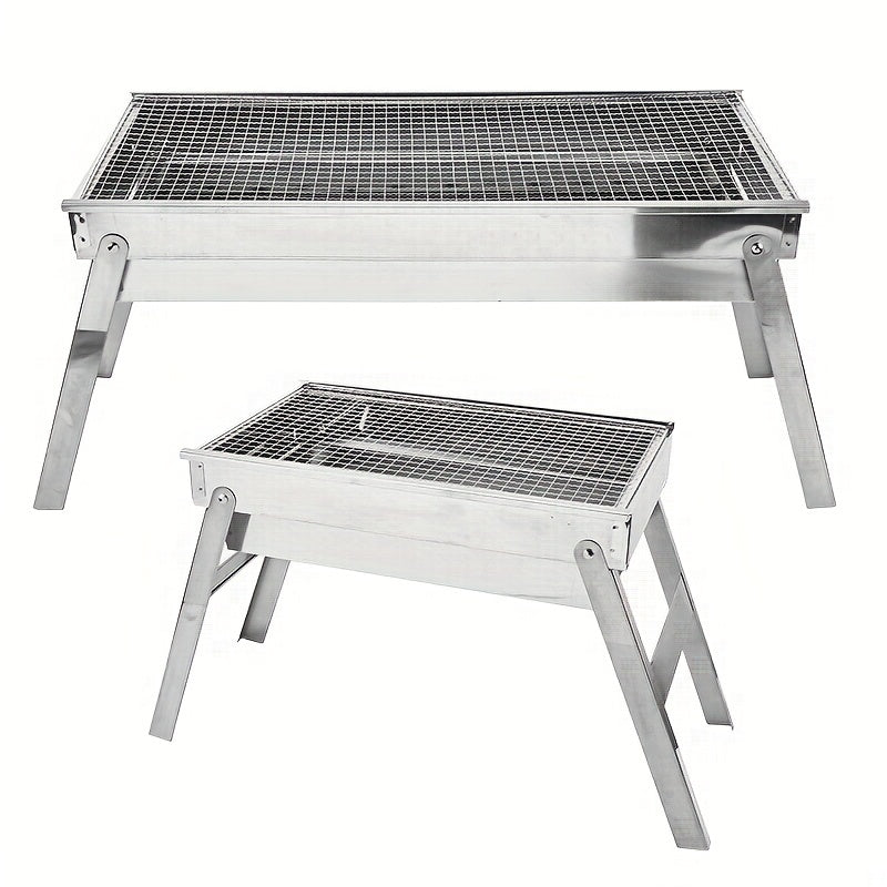 Portable Charcoal Grill for Camping Hiking Picnics - Folding BBQ Grill