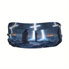Jesus Starry Sports Headband - Sweat Wicking Stretchy Polyester
