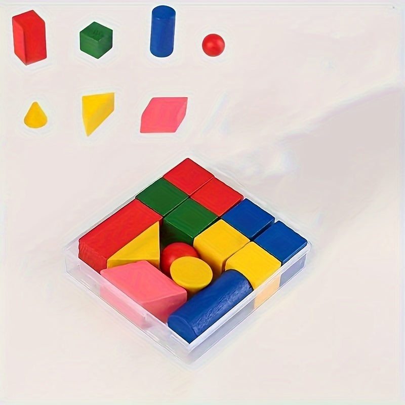 Geometric Building Blocks Teaching Aids Toys Set