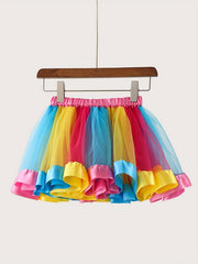 Girls Mermaid Costume Tutu Skirt with Bowknot