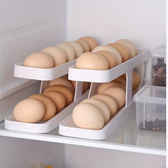 Double Layer Egg Storage Box Refrigerator Side Door Rack