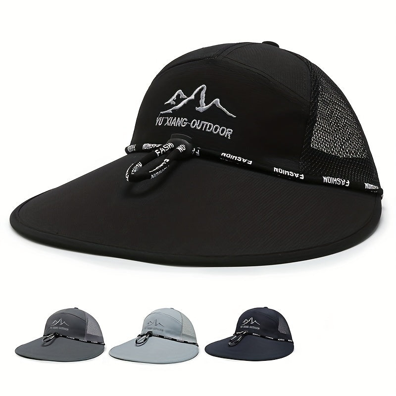 Outdoor Fishing Cap Sun Protection Mesh Hat For Men