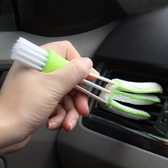 2-in-1 Car Air Outlet Cleaning Tool Duster Brush Cleaner