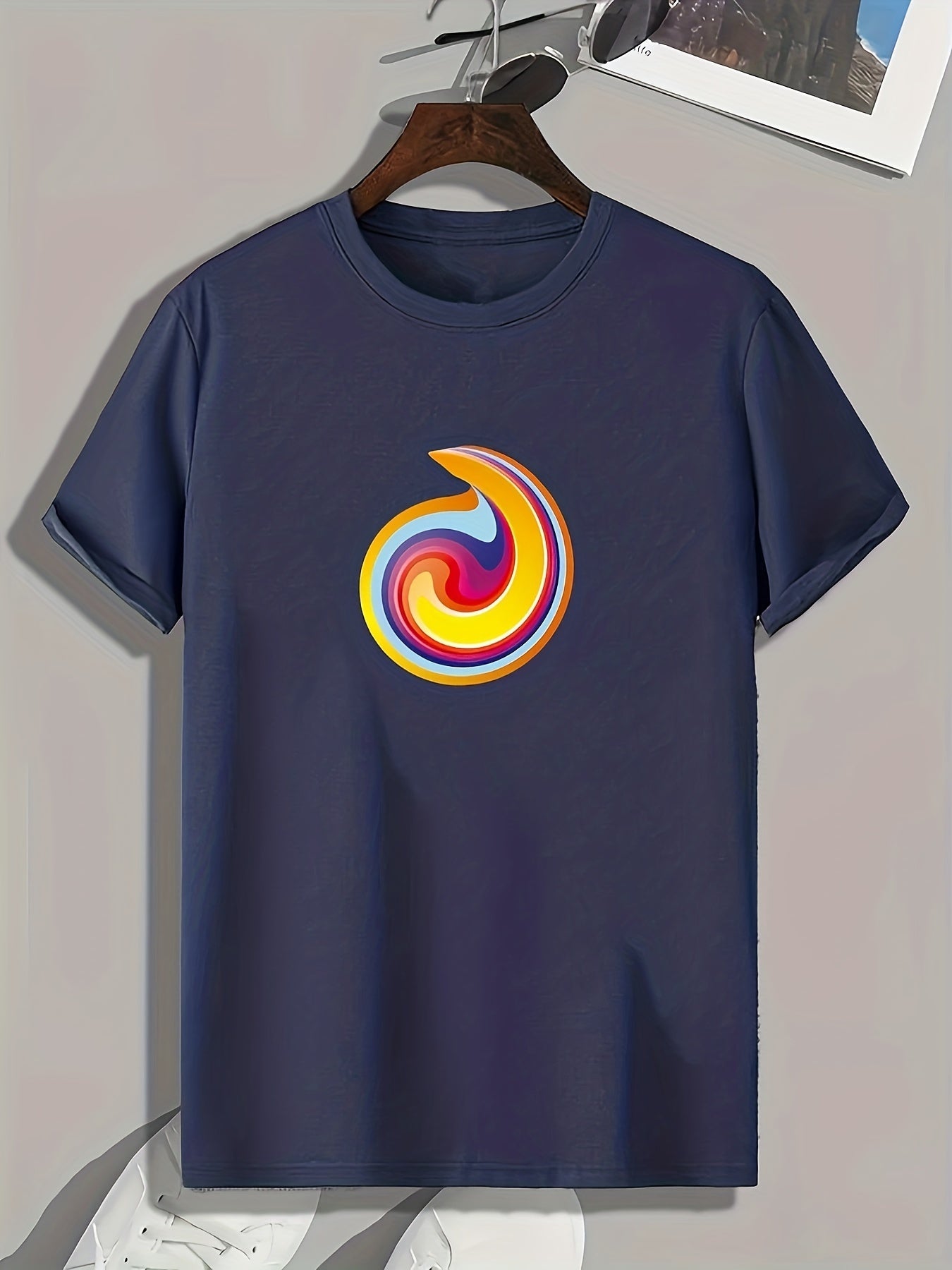 Colorful Pattern Men's Graphic T shirt Casual Comfy Tees For Summer