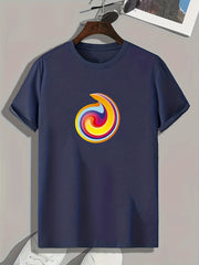 Colorful Pattern Men's Graphic T shirt Casual Comfy Tees For Summer