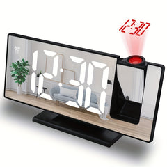 Large 3D Projection Alarm Clock with Mirror Display