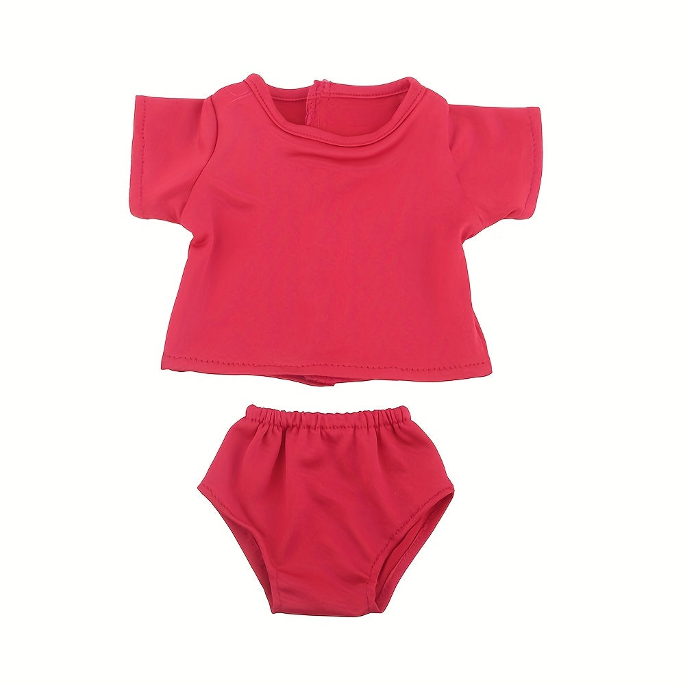 Doll T-Shirt Panties 2 Piece Set 18 Inch Doll Dress Up Costume