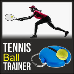 Tennis Base With Rope Single Tennis Training Device Rebounder