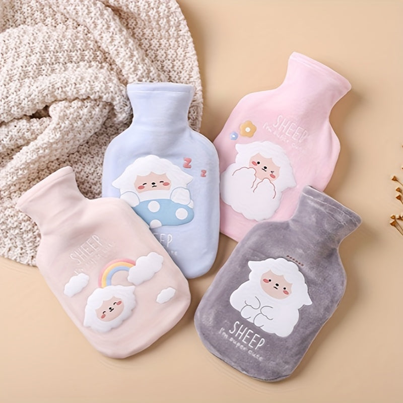 Rainbow Sheep Hot Water Bag Thickened Rubber Liner Portable Warm Water Bag