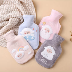 Rainbow Sheep Hot Water Bag Thickened Rubber Liner Portable Warm Water Bag