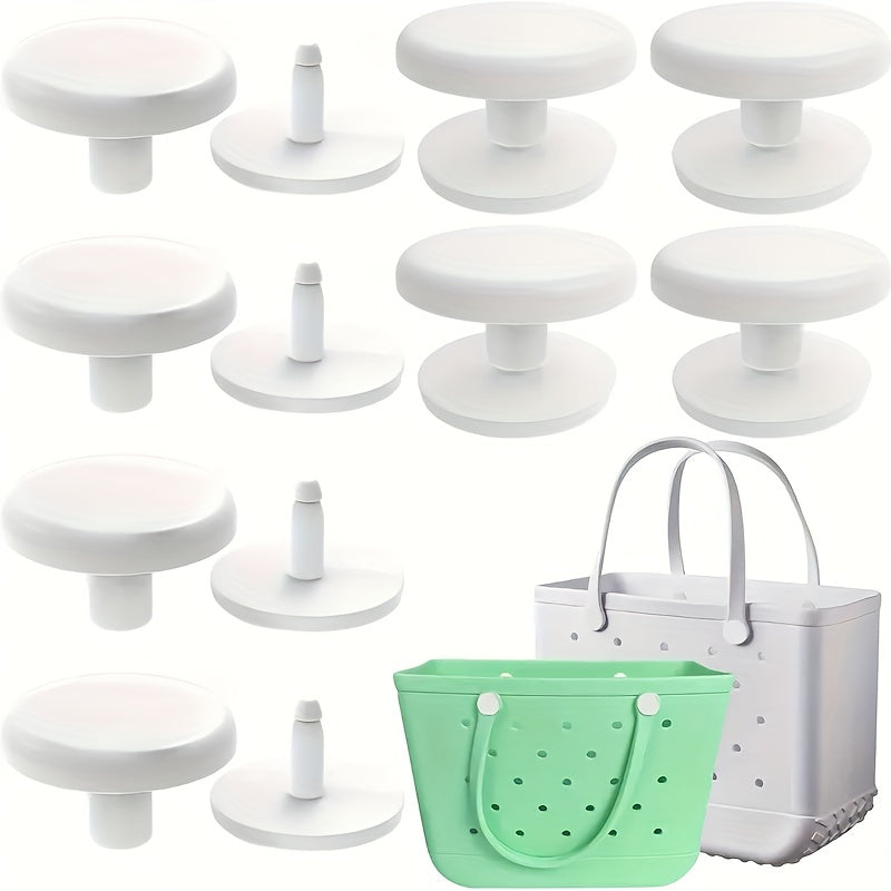 4pcs Beach Bag Handle Replacement Buttons Lightweight Plastic
