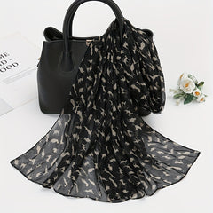 Bohemia Chiffon Scarf Vintage Leopard Animal Print Shawl
