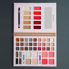 49 Colors Eyeshadow Palette Highlighting Blush Lipstick