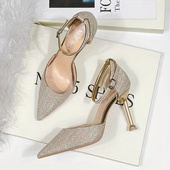 Sequins Glitter Stiletto Heel Shoes for Women