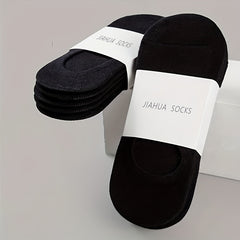 Men's Solid Liner Anklet Socks Soft Breathable Sweat Absorbent
