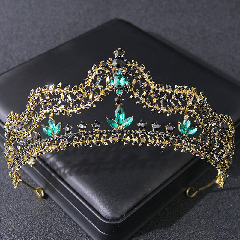 Vintage Crystal Rhinestone Princess Prom Big Tiara Crown Diadems