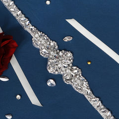 Pearl and Rhinestone Bridal Belt Crystal Wedding Sash