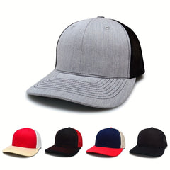Wide Brim Baseball Cap Block Sunscreen Trucker Hat Mesh Breathable Snapback