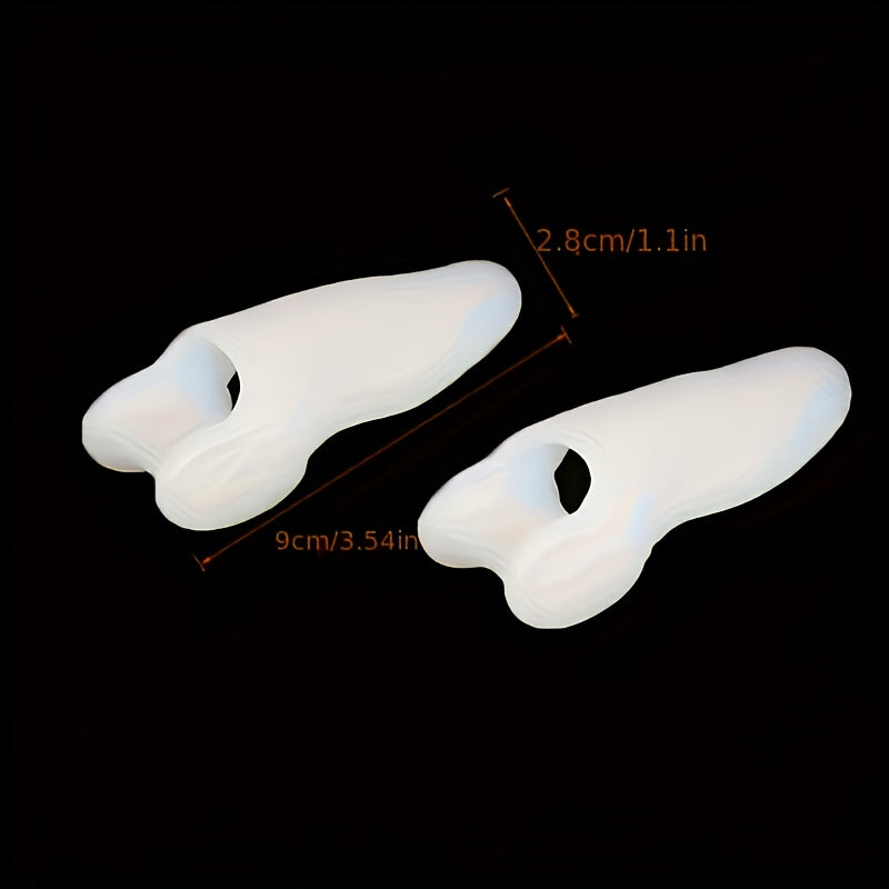 2 Pairs Silicone Gel Bunion Corrector Toe Separator