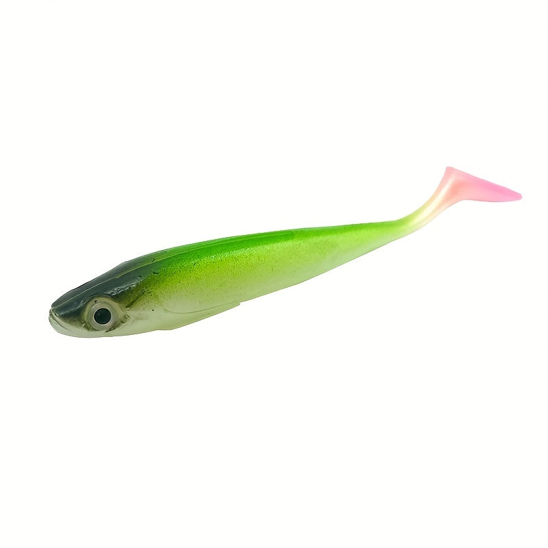 4pcs 3.1in T Tail Fishing Lures Soft Bionic Wobbler Floating Bait 0.16oz 4.5g