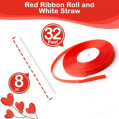 Large Red Heart Balloon Romantic Rose Petal 1000pcs