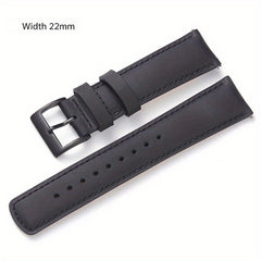 Men's Calfskin Italian Leather Watch Strap 22mm