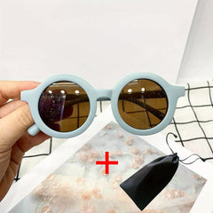 Boys Round Frame Sunglasses UV Protection Kids Accessories