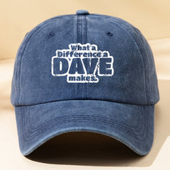 DAVE Letter Print Baseball Cap Sun Hat Trucker Hat