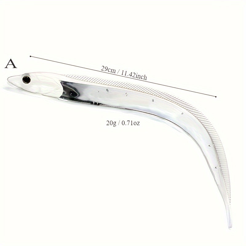 2pcs Hairtail Soft Baits for Sea & Boat Fishing