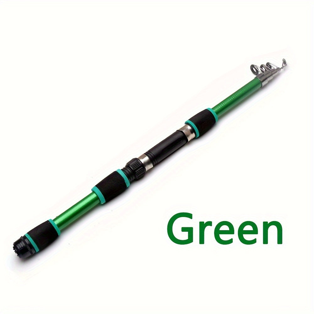 Telescopic Fishing Rod - Lightweight Glass Fiber Rod for Fishing Anywhere