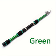 Telescopic Fishing Rod - Lightweight Glass Fiber Rod for Fishing Anywhere