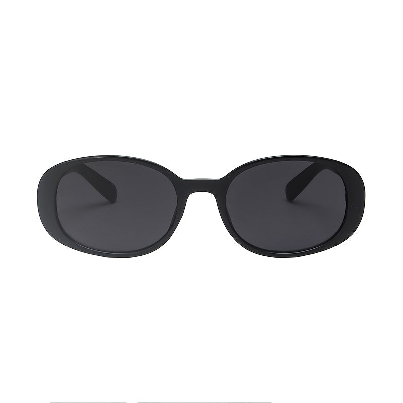 Chunky Oval Frame Retro Sunglasses