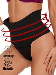 High Waist Shaping Thongs Tummy Control Compression Panties