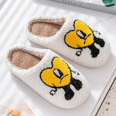 Bunny Slippers Memory Foam Plush Faux Fur Lined Warm Indoor House