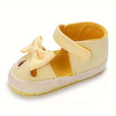 Cute Bowknot Sandals for Baby Girls - Breathable Non-slip Walking Shoes