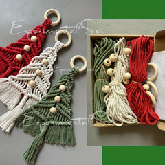 Macrame Christmas Tree DIY Kit - Perfect Gift for Beginners
