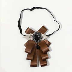 Unisex Gem Wing Bow Tie for Banquet Style