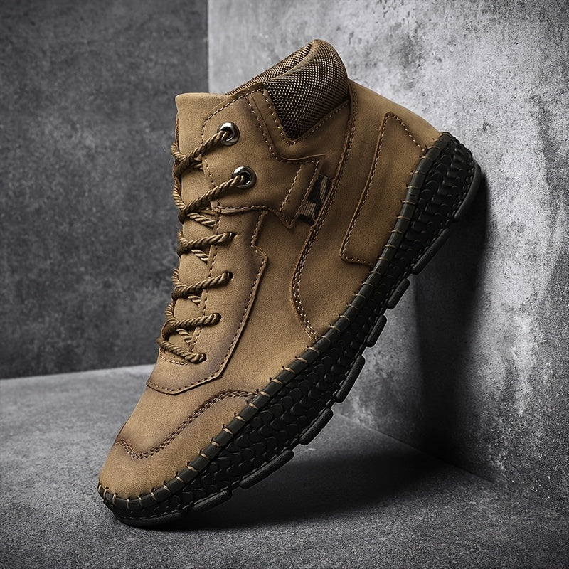 Men's Stitching Boots Casual Non Slip Ankle Boots