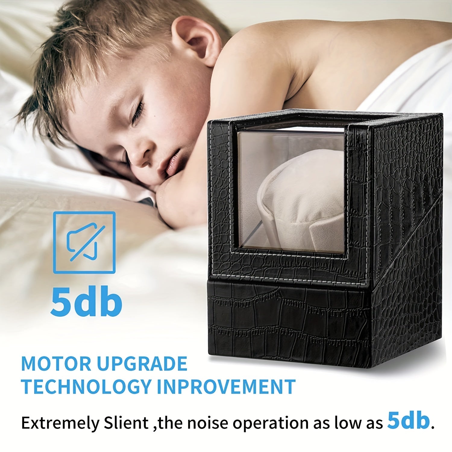Single Watch Winder Box Quiet Japanese Motor Automatic Watch Turner Men Women