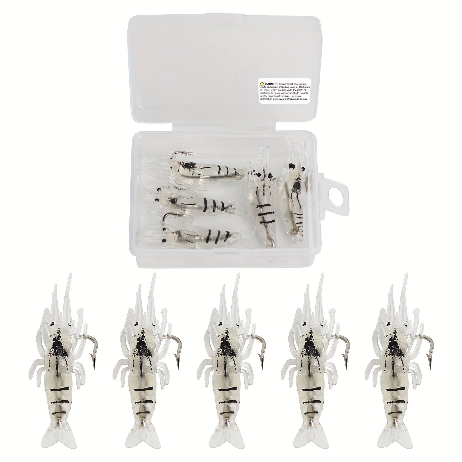 5pcs Fishing Lures Lifelike Swimbaits Bass Trout Crappie Saltwater Freshwater