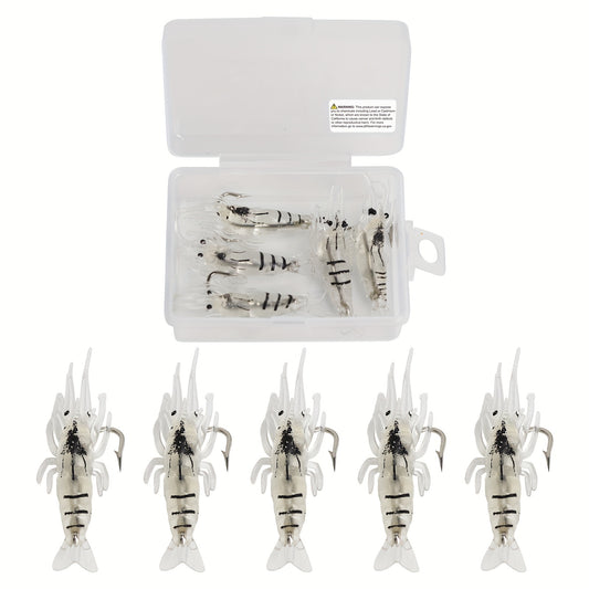 5pcs Fishing Lures Lifelike Swimbaits Bass Trout Crappie Saltwater Freshwater
