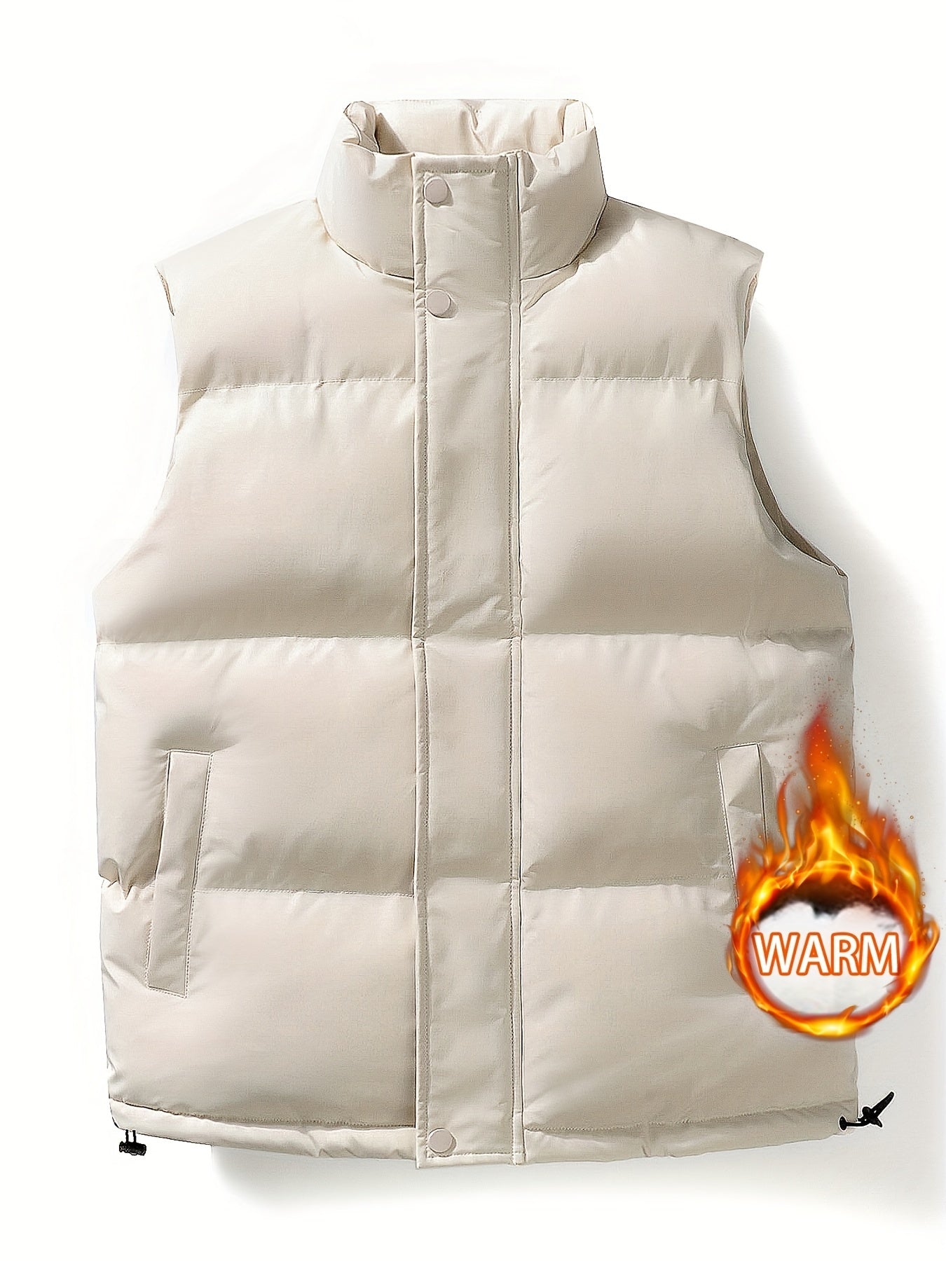 Men's Casual Plush Lining Winter Vest