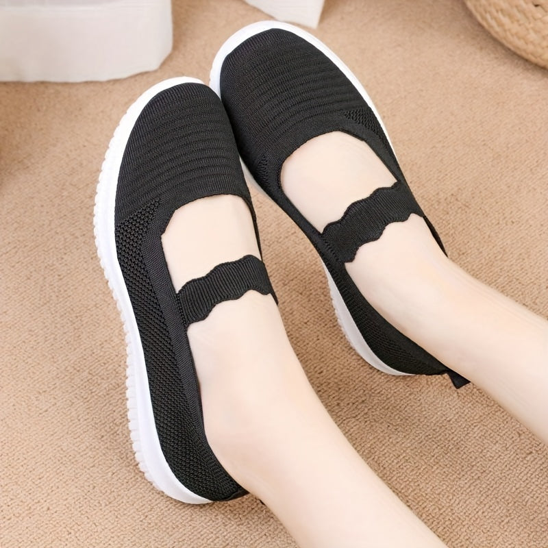 Women's Breathable Mesh Slip On Sneakers Lightweight Outdoor Shoes