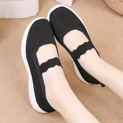 Women's Breathable Mesh Slip On Sneakers Lightweight Outdoor Shoes