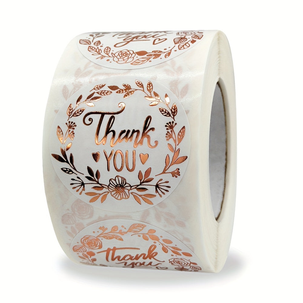 500 Thank You Business Sealing Labels, 2.54 cm Roll