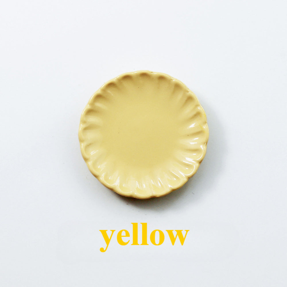 Steak Plate for Dollhouse Accessories 1:6 1:12 Scale